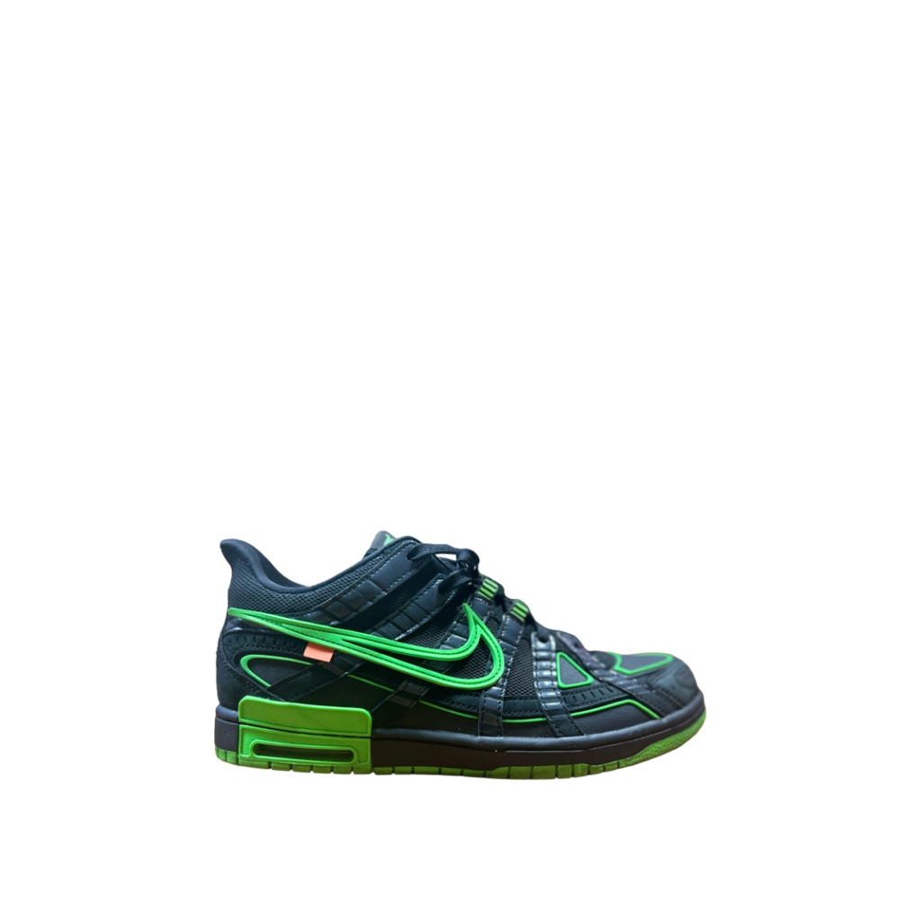 Off-White X Nike Air Men’s Rubber Dunk Green Strike Black Low Top Sneakers